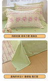 100% Cotton Four Piece Set Soft Skin-friendly Duvet Cover Set Single Couple Flower Printed Comforter Bedding Set for Adults Kids