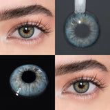 Sea Brown Color Contact Lenses 6 Months Disposable 14.2mm Small Pupil Korea Design for Daily Beauty Cosmetics