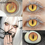 New Vampire Red Lens for Eyes Halloween Colored Contact Lenses Demon Cosplay Wihite Softlens Anime Party Makeup Lenses