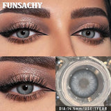 1 Pair Blue Color Contact Lenses for Eyes Women Makeup Pupils Natural Brown Gray Contact Lenses Beautiful Pupils Yearly