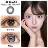 1 Pair(2pcs) Mixed Blood Fairy Long Lasting Fashion Gray Contact Lenses For Party Makeup Mixed Blood Exotic Gray