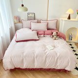 Winter Duvet Cover Set Quilt Set Ins Style  A-Class 100% All Cotton Milk Velvet Cotton Velvet for Autumn Winter Soft and Warm
