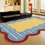 Creative Colorful Special-shaped Living Room Carpet Irregular Sofa Coffee Table Floor Mat Home Bedroom Bedside Soft Plush Rug