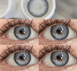 1 Pair New Contact Lenses for Eyes Fashion Blue Colored Eye Contacts Natural Brown Lenses Gray Pupils Yearly Lens