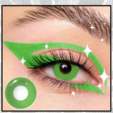 Colored Contact Lenses Lalens Red Cosplay Cartoon Brown Green Black Color Contacts Eye Lens Eyes Half Year 2Pcs