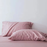 2Pcs Pillowcases 100% Bamboo Fiber Cooling Anti-bacterial Solid Color Hotel Home Summer Envelope Style Pillow Covers 50x75cm