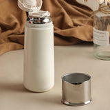 400ml Conical Thermal Water Bottle With Bouncing Inner Lid,Double-layer Stainless Steel vacuum Flask,Outdoor Drinkware,Thermos