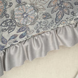 1pc luxury grey Jacquard cushion cover ruffle 45*45cm 30*50cm room decor throw pillow cover for sofa livingroom pillowcase
