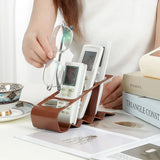 Multifunctional Compartment Storage Rack Plastic Remote Control Storage Rack Home Desktop Coffee Table Storage Rack