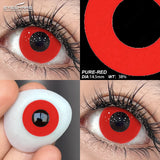 1 Pair Colored Contact Lenses for Eyes Cosplay White Lenses Black Eye Anime Lenses Halloween Cosmetic Cosplay Lenses