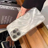 For iPhone 17 16 15 14 13 12 11 Pro Max Cases Luxury Camlet Pattern Laser Phone Case For iPhone 16e 16 15 Plus Shockproof Cover