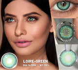 New 1Pair Blue Eyes Contact Colored Contact Lenses Gray Brown Colorful Beautiful Pupils Green Eyes Contact 6 Months Use
