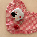 Korean Cartoon Cute Black Cat Pattern Soft Case for AirPods Pro 2 Cover Cute 3D Apple Pendant Protection Cover for AirPods 2 3 4