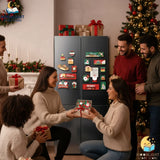 Festive Christmas Fridge Magnets Cartoon Santa Snowman Reindeer Magnets Refrigerator Decor Holiday Home Decorations