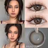 Contact Lenses 2 PCS For Eyes LUCIFER Blue Cosmetic Contacts Lenses  Beautiful  Yearly Color Contacted Natural Lenses