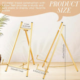 Durable Metal Easel Stand Elegant Foldable Display Easels Multifunctional Stable Table Top Easel Stand for Wedding Sign