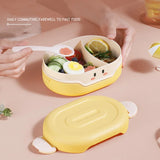 Kid's Lunch Box for School Lunch Box With Compartments Children's Bread Sandwich Food Box Microwavable Food Containers