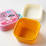 Children Lunch Box Food Kids School 2 Layer Microwave Cute Snack Box Food Container Double Layer Tableware Fruit Bento Box Lunch