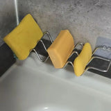 Stainless Steel INS Style Soap Rack Shelf Home Kitchen Bathroom Draining Countertop Basin Soap Holder Bathroom Accessories Tools