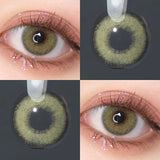 14.2mm Mirage Blue Small Pupil Colored Contact Lenses Half Yearly Natural Soft Lens For Women Daily Makeup Contacts