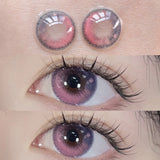 2Pieces Colored Contact Lenses Bling Pupil Beauty Cosplay Color Circle Lens Yearly Galaxy Coloured Contacts