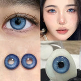 1 Pair/2pcs Lenses Blue Series Beauty Contact Lenses for Eyes Comestics Natural Pupil Eye Color Lens Myopia Brown Lenses