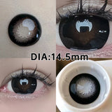 2pcs/Pair Contact Lenses Fast Shipping Big Black Lenses for Eyes Beauty Pupils Comestic Eye Color Lens 14.5mm/14.2mm