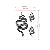 1 Sheet Snake Hand Tattoo Sticker Waterproof Lasting Temporary Tattoo