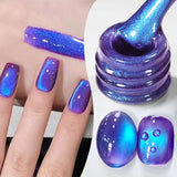 10ml Green Wormhole Cat Magnetic Gel Nail Polish 9D Glitter Soak Off UV LED Nail Art Varnish Manicure DIY At Home