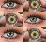 1 Pair Color Contact Lenses for Eyes Graduated Blue Fashion Optical Lenses Green Pupils Gray Natural Eye Contacts