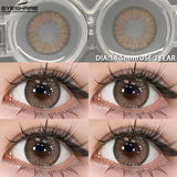 1 Pair Natural Brown Color Contact Lenses for Eyes Blue Eye Contacts Green Fashion Lenses Yearly Gray Colored Lenses