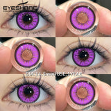 Halloween White Colored Contact Lenses Cosplay Crazy Red Contact Lenses Black Anime Eye Lenses White Beauty Makeup Lens