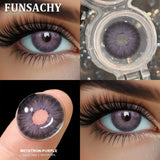 1 Pair New Color Contact Lenses Beautiful Pupil Fashion Soft Brown Black Small Diameter for Eye Grey Lenses for Student