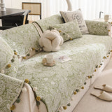 Four Season Universal Shaped Sofa Covers  Anti Slip One-piece Cover Cloth French Style Light Luxury Irregular Cushion Dust Cover