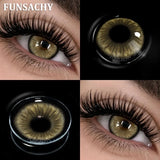 New Contact Lenses Natural Brown Eye Makeup Contacts Grey Color Lens Korean Softlens Yearly Cosmetics for Women