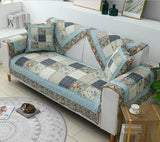 Cotton Fabric Four Seasons Sofa Cover Couch Floral Cover Plaid Printed Towel Sofa for Living Room lounge
