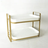 Removable 2-Tier Cup Storage Holder Drying Rack with Drip Tray Wine Glasses Tea Coffee Cup Drain Tray Kitchen Storage Organizer