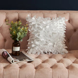 Solid Color 3D Leaf Body Pillow Soft Sofa Pillow for Home Living Room, Hotel, Car Back Satin Home Accessories for Bedrooms