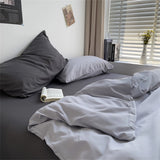 Hot Bedding Set Bedroom Decor Washed Cotton Double Duvet Cover Set Duvet Cover Flat Sheet Quilt Cover Pillowcase Home Textiles