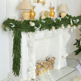 Christmas Garland Faux Cedar Greenery for Mantle Stairs Table Fireplace Wall Christmas Indoor Outdoor Decor Holiday Decorations