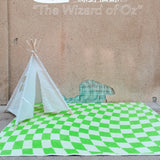 Modern Minimalist Retro Checkerboard Living Room Large Area Trendy Carpet Bedroom Girl Color IG Decoration Fluffy Thick Soft Rug