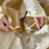 1 pc New Arrival Pure Cotton Gauze Throw Blanket With Tassel Office Nap Throw Summer Cooler Quilt Bedspread on The Bed 130x190cm