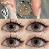 1 Pair Blue Colored Contact Lenses for Eyes Natural Brown Contact Lenses Fashion Lenses Brown Eye Lens Softlenses