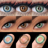 1pair Gray Color Contact Lenses for Eyes Blue Colorcon Lenses Green Colored Lenses Cosmetic Eye Lens Yearly Use