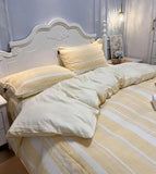 Class A 60S Pure Cotton Bedding Sets Jacquard Cotton Skin Friendly Comforter Cover Set Girl Duvet Cover Set for Queen King Size