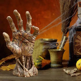 Scary Dismembered Arm Hand Halloween Sculpture Realistic Horror Prop for Haunted House Party Decoration Creepy Garden Art