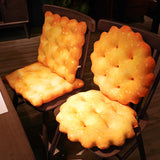 Creative Plush Chair Room Cushion Fashionable Soft Simulation Biscuit Pillow Square Cushion Office Rest Supplies Home Decoration