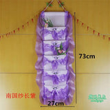 Home Storage & Organization Multilayer Fabric Hanging Storage Bag for Door Wall Wardrobe Dormitory Creative Organizer
