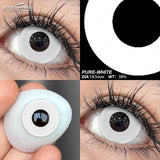 2pcs Colored Contact Lenses Halloween Cosplay White Crazy Contact Lenses Anime Red Eye Lenses Green Makeup Contact Lens