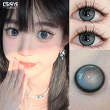 1 Pair Korean Lenses Colored Contact Lenses for Eyes Prescription Myopia Beauty Pupil Soft Blue Lenses New Fast Shipping